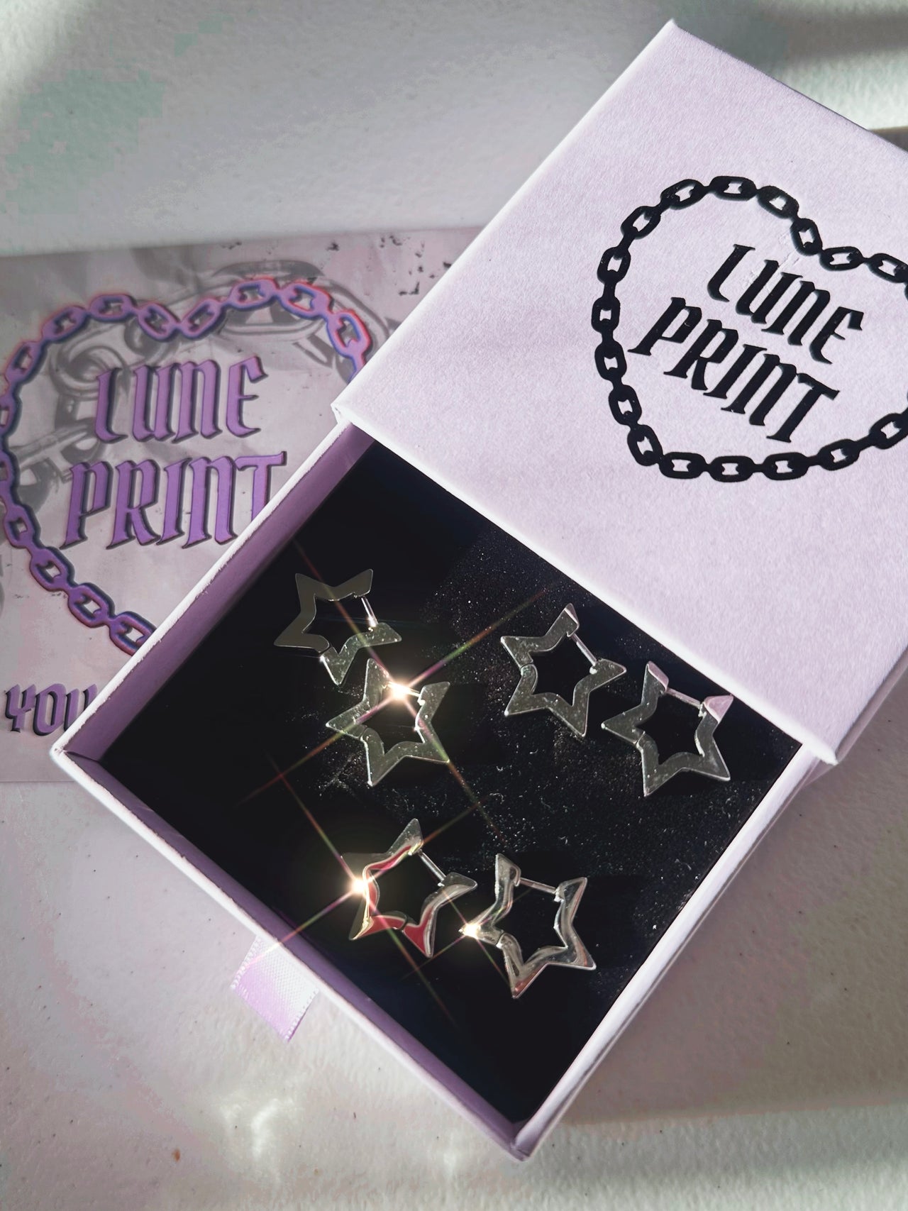 Star Huggie Hoops