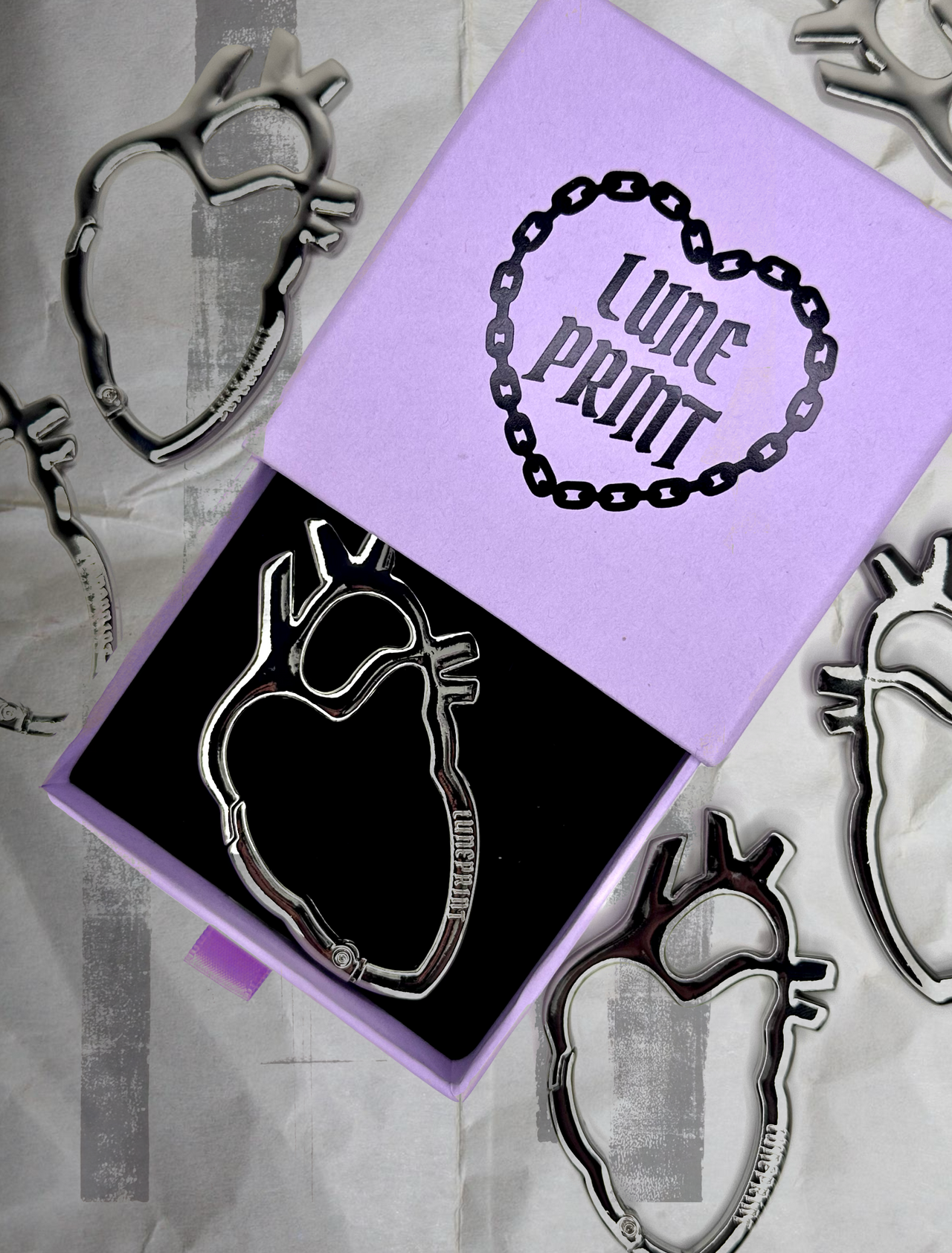 Anatomical Heart Carabiner