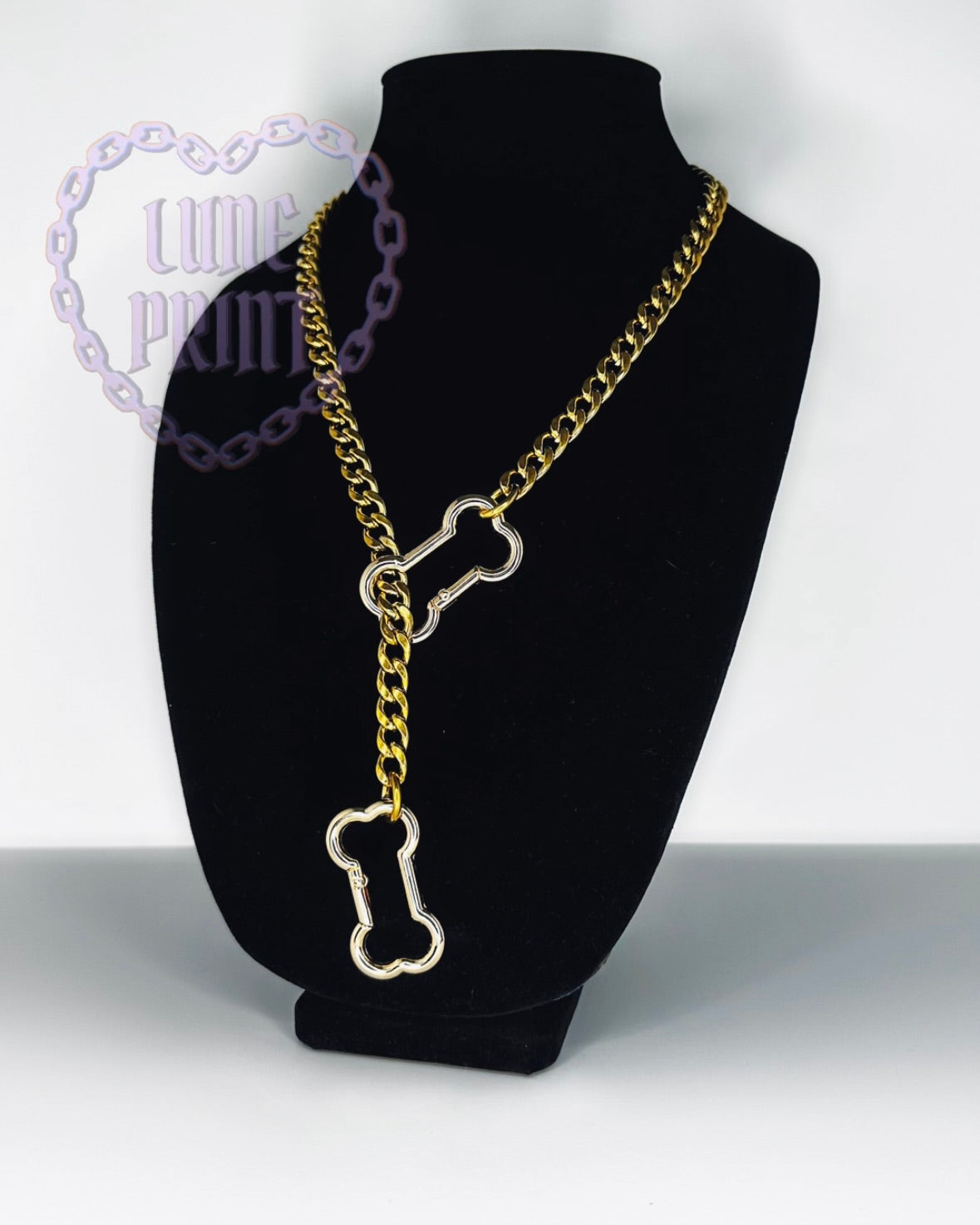 Gold Bone Slip Chain