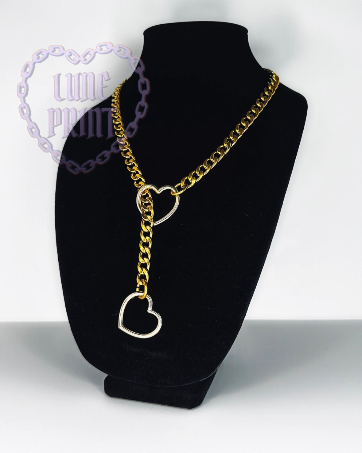 Gold Heart Slip Chain