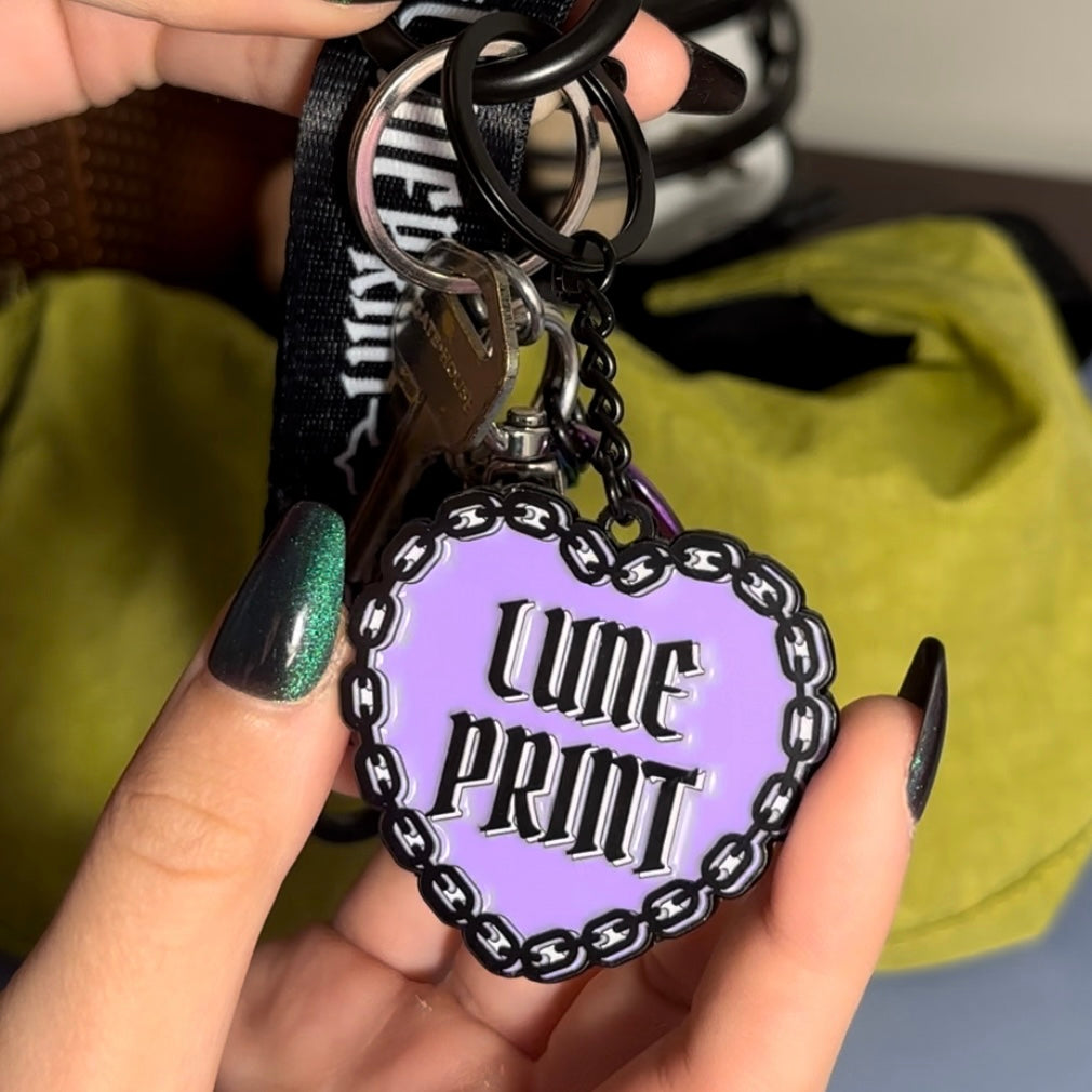 LunePrint Logo Enamel Keychain