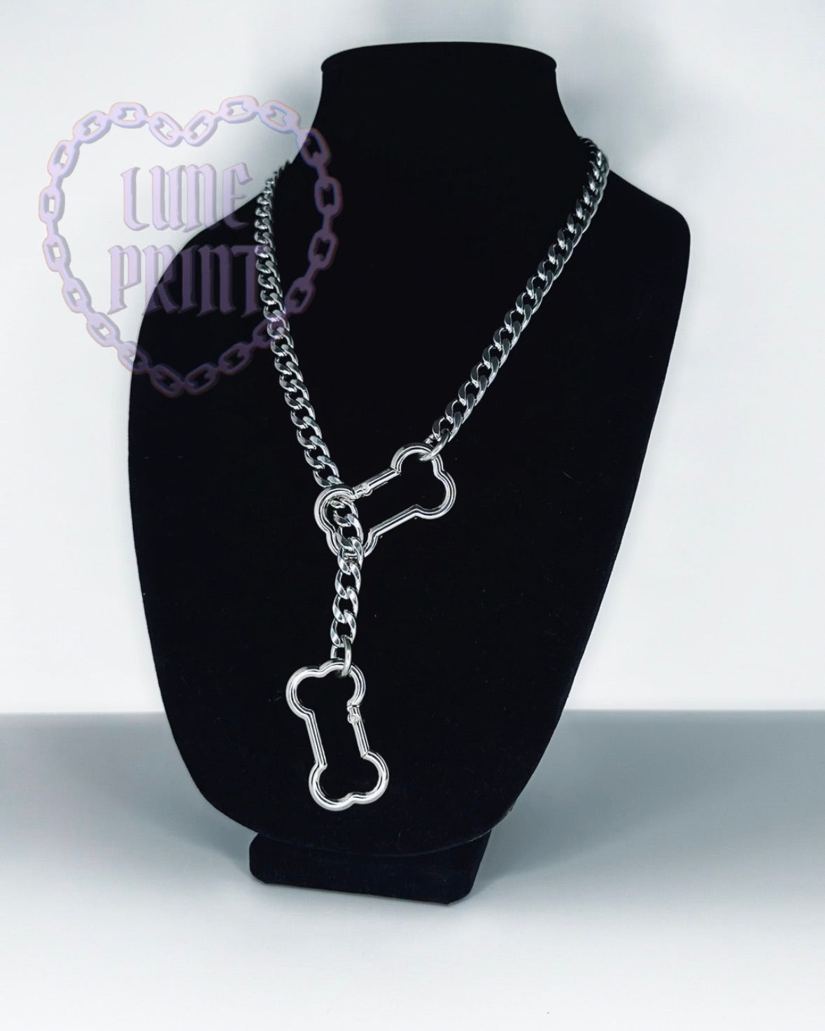 Silver Bone Slip Chain