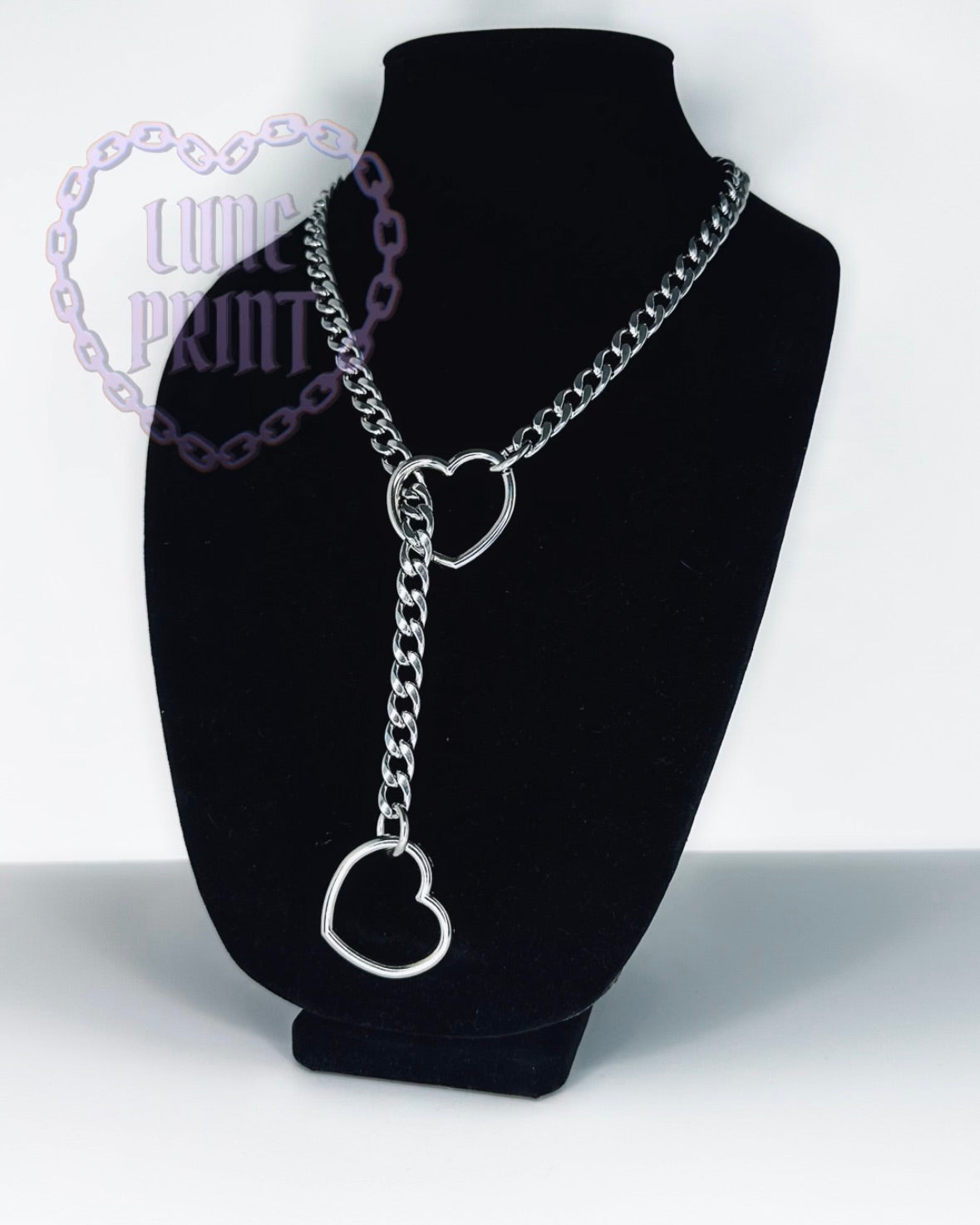 Silver Heart Slip Chain