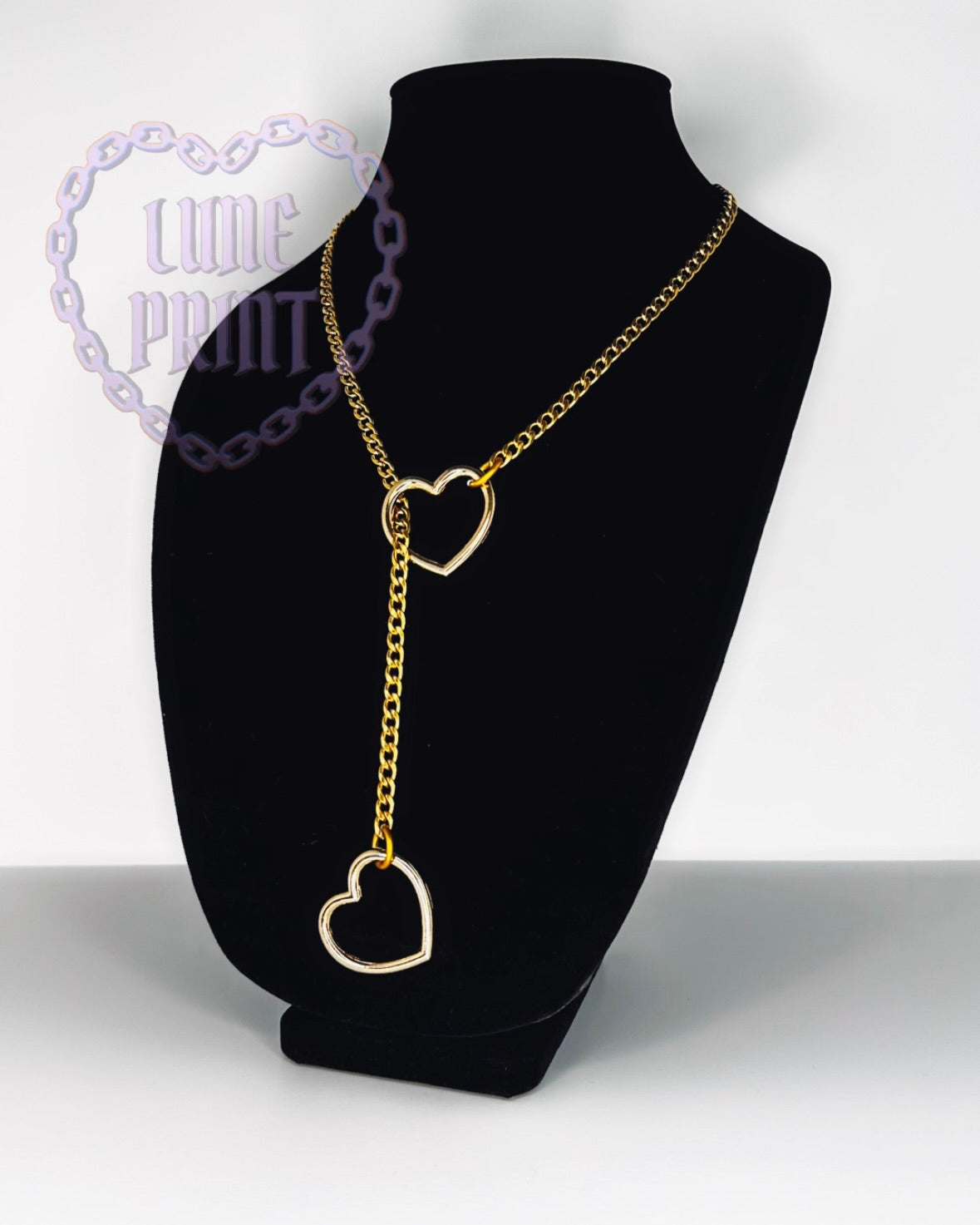 Delicate Gold Heart Slip Chain