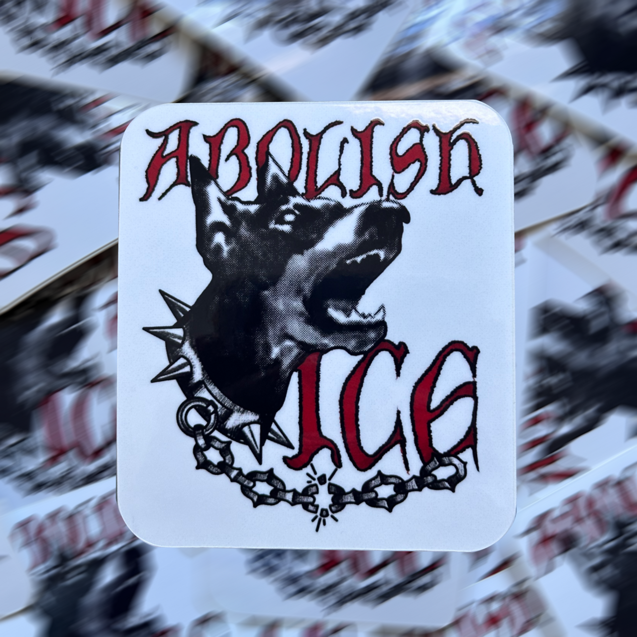 ABOLISH ICE STICKER