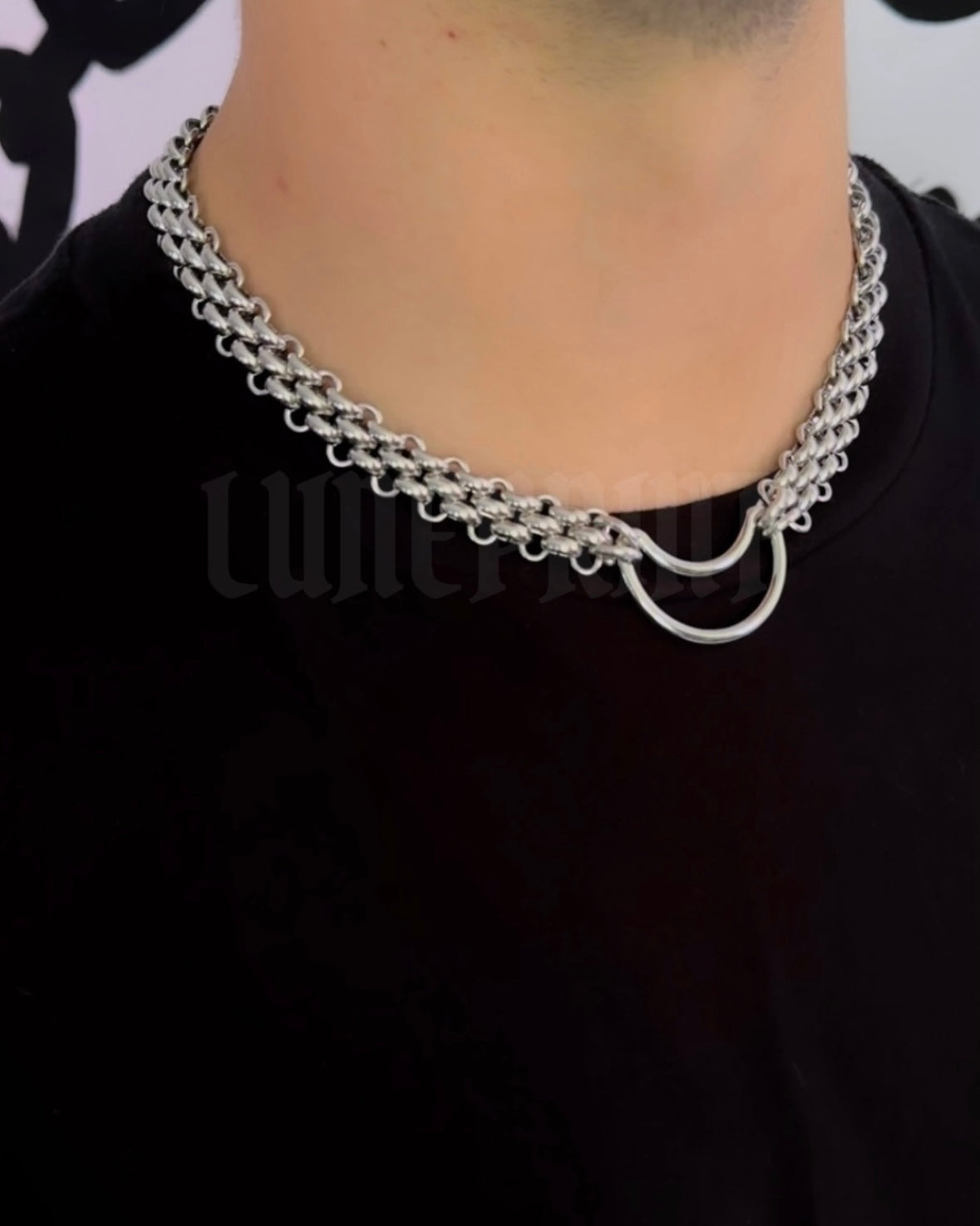 Silver Moon Bubble Choker