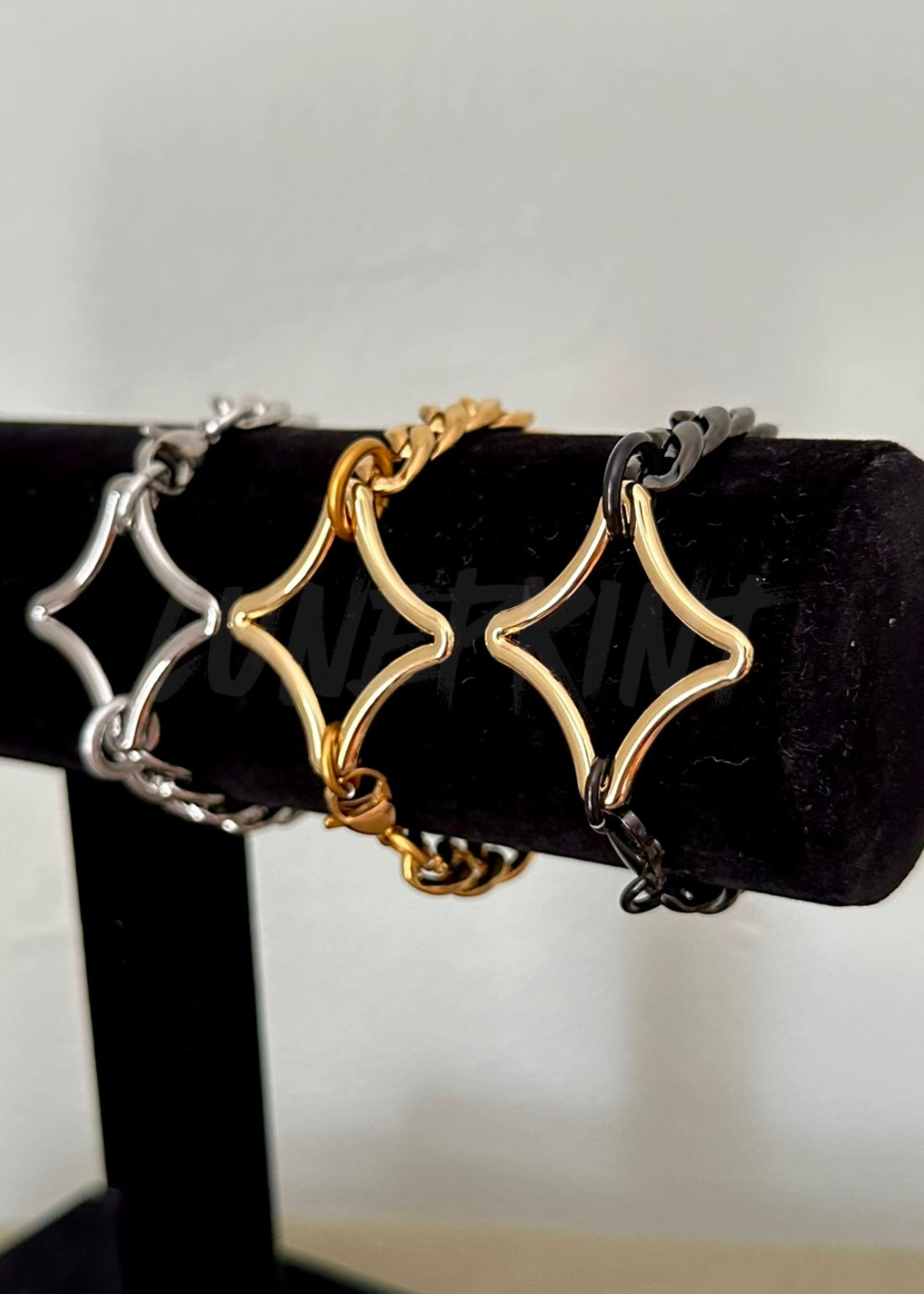 Heavy Chain Bracelet - Gold Sparkle