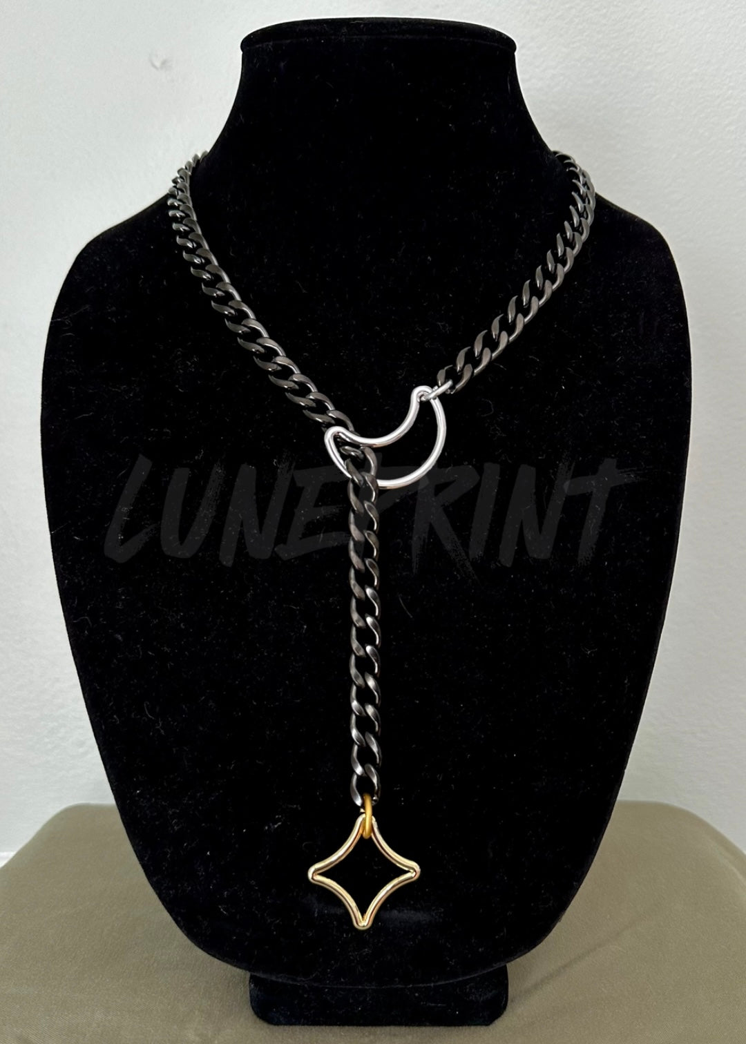 Sparkle Celestial Gunmetal Slip Chain