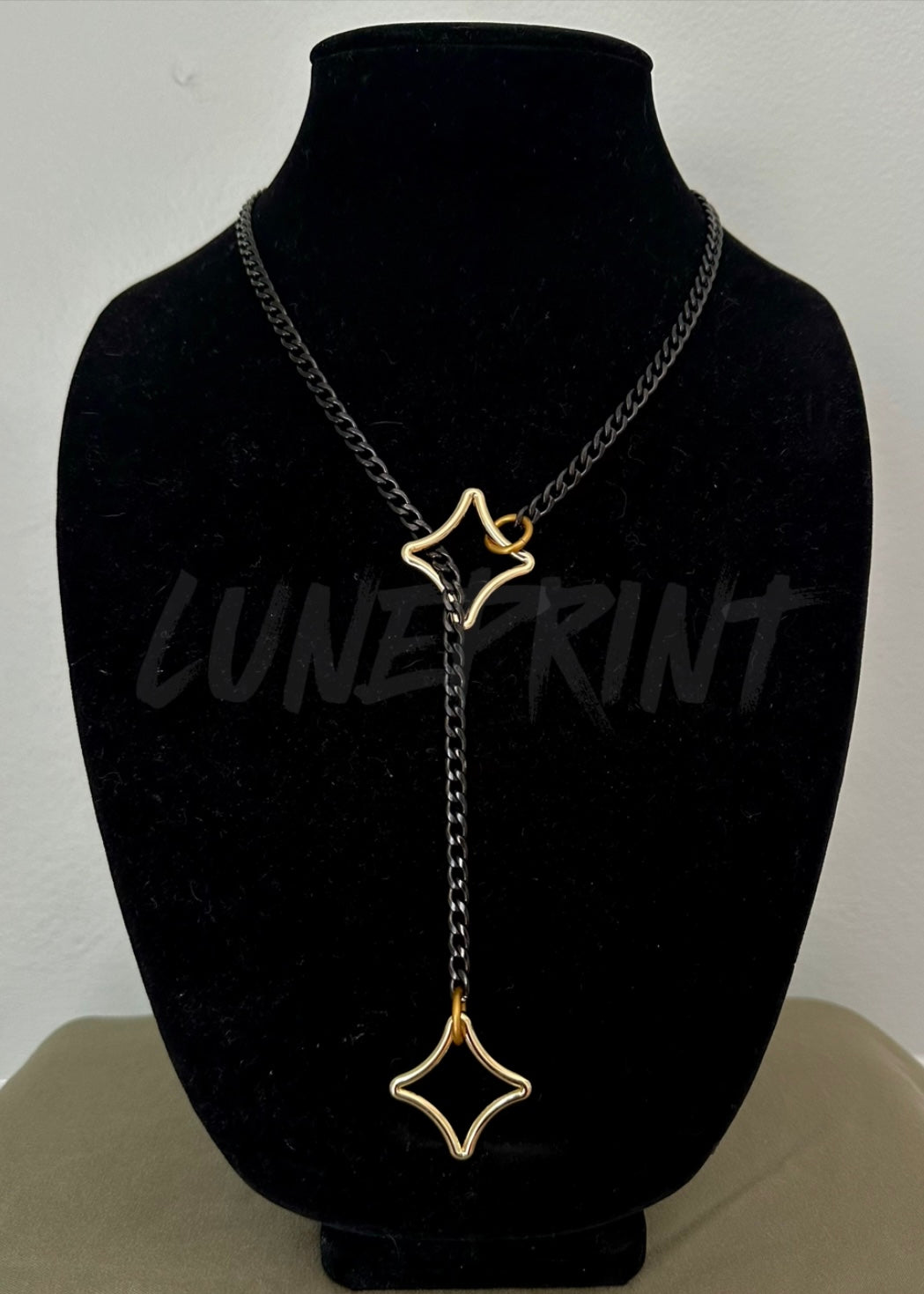 Sparkle Delicate Gunmetal Slip Chain