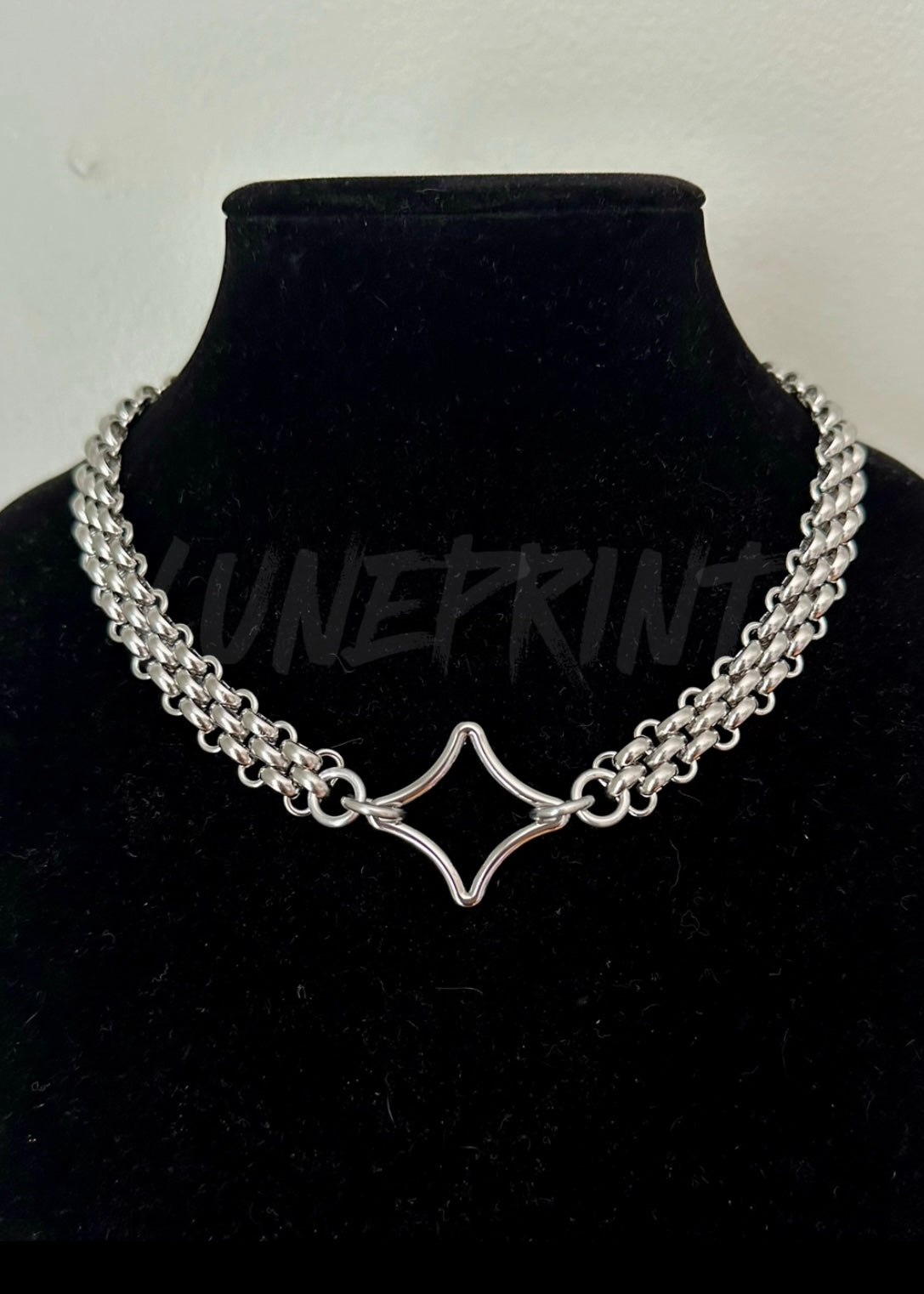 Silver Sparkle Bubble Choker