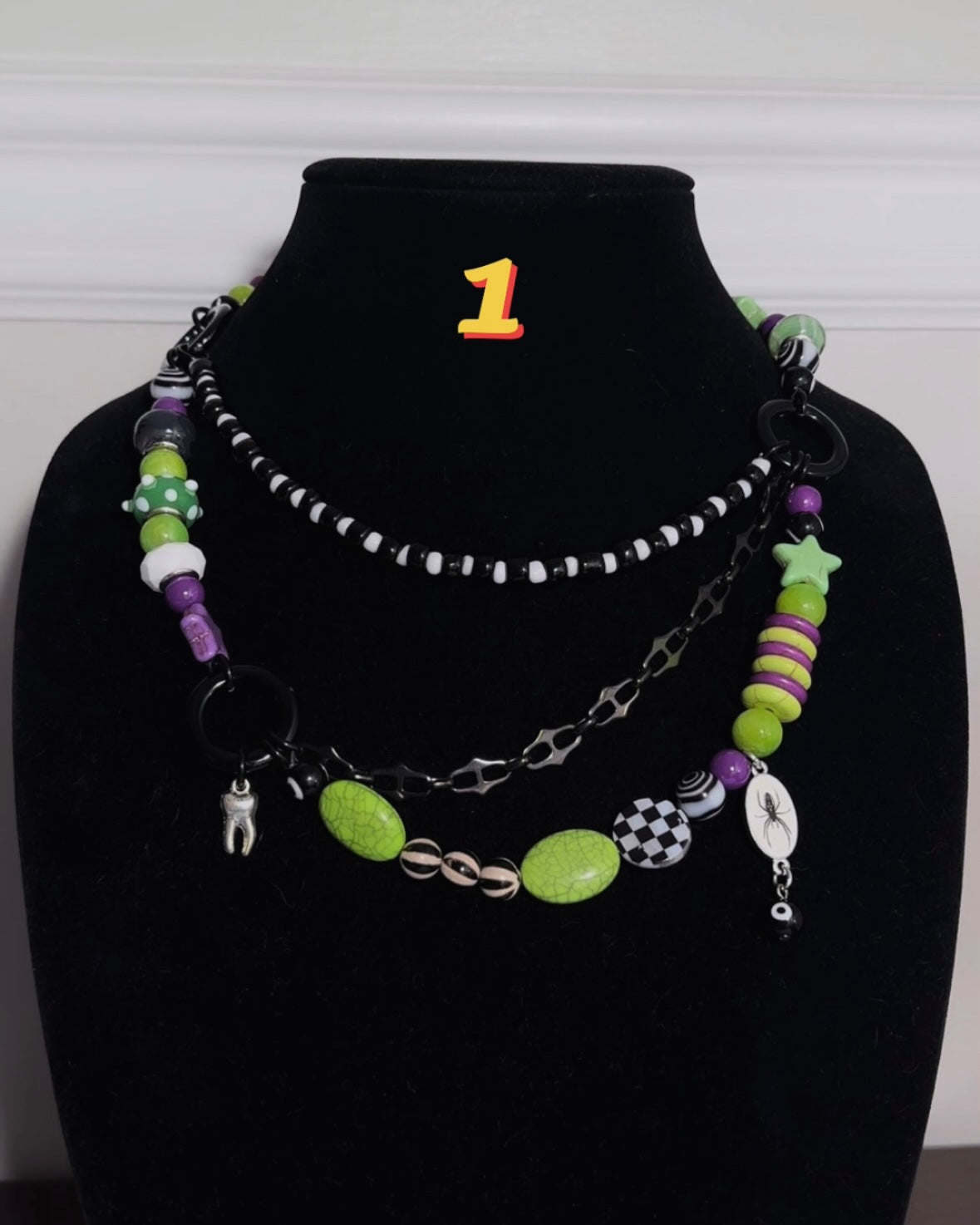 Halloween / Fall- Beaded Jewelry Collection: NECKLACES