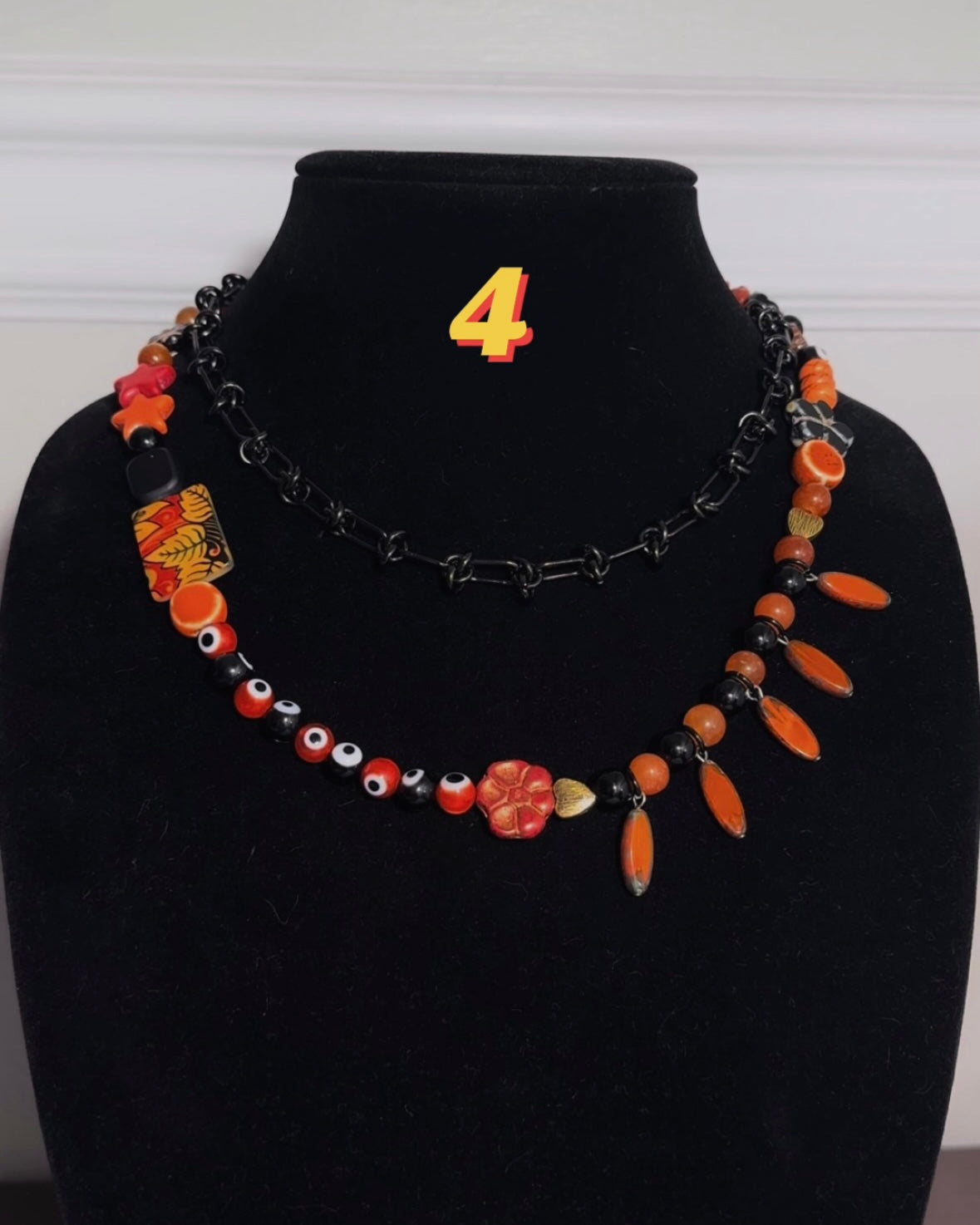 Halloween / Fall- Beaded Jewelry Collection: NECKLACES