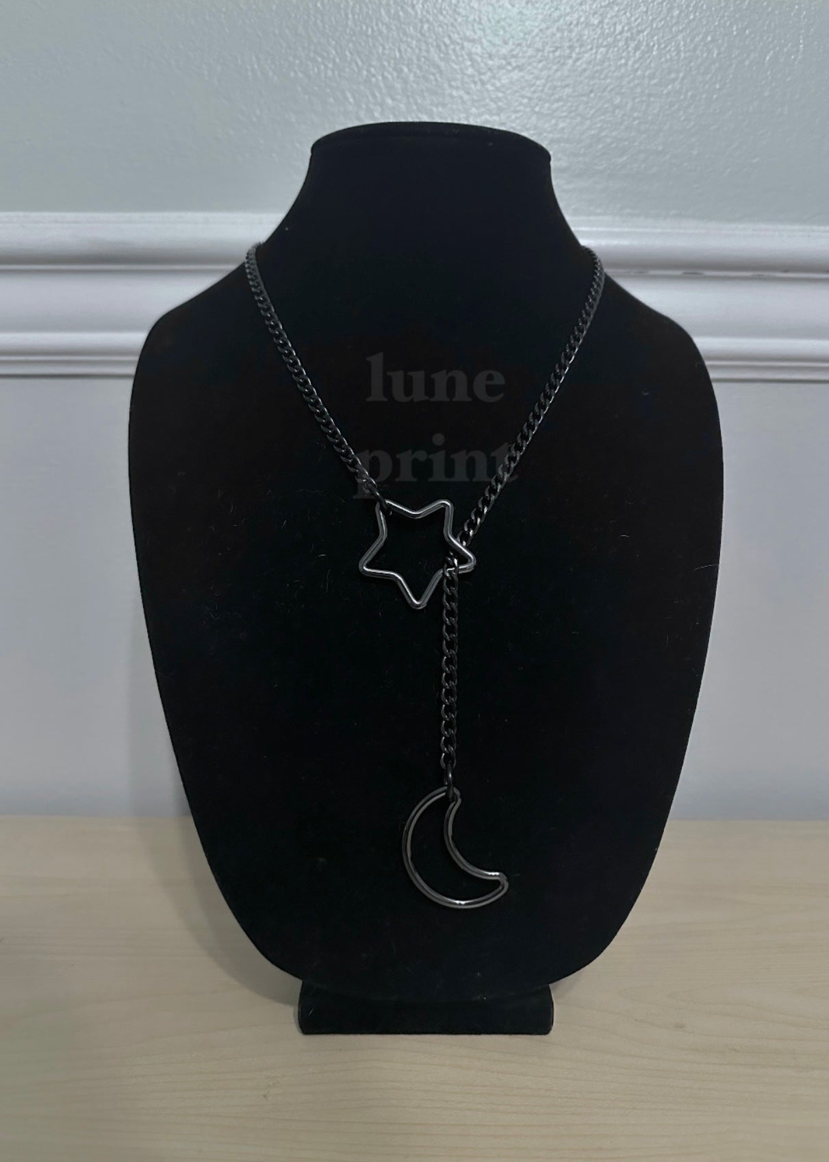 Gunmetal Celestial Delicate Slip Chain