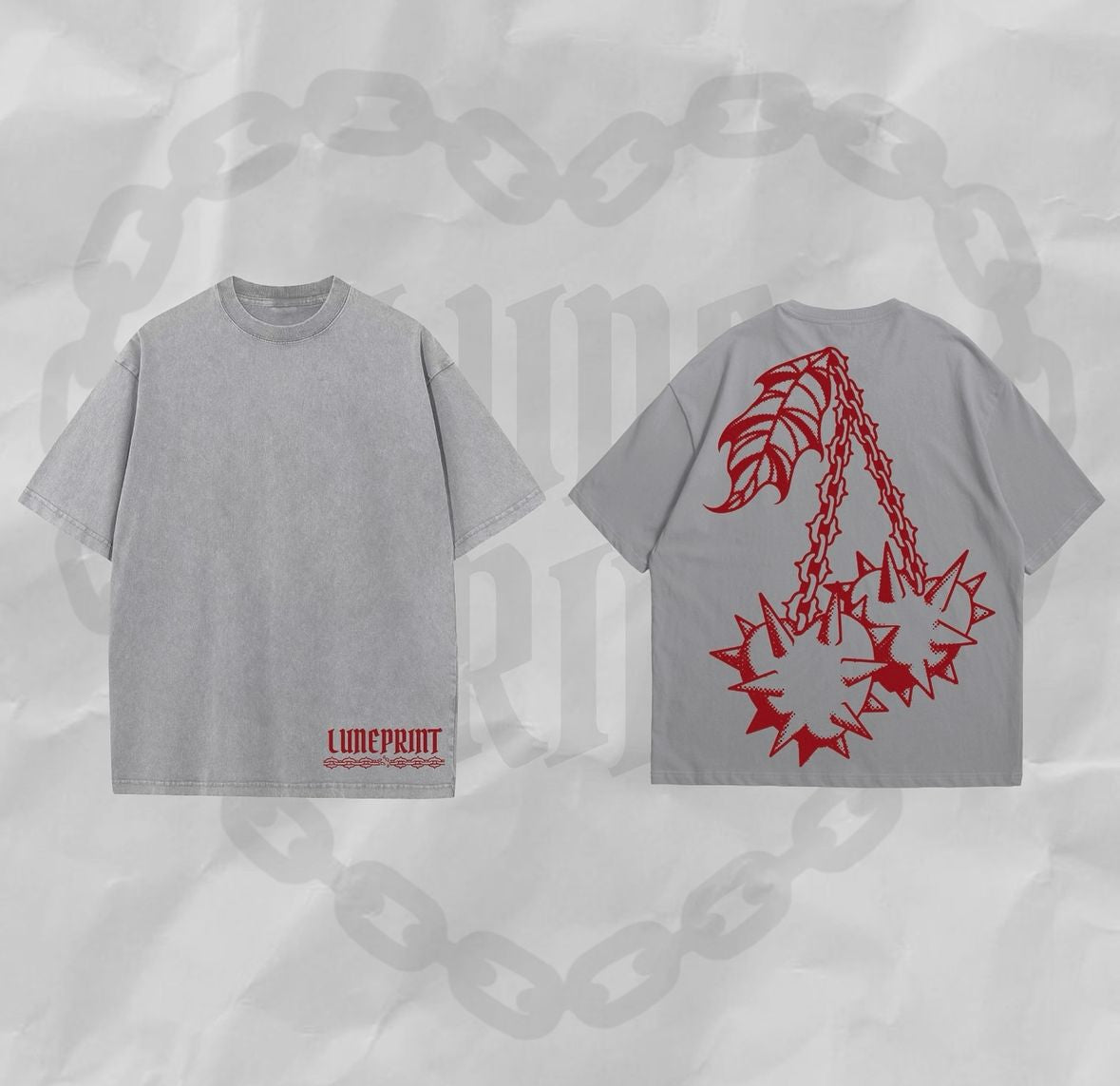 Cherry Flail Streetwear Style Oversized Tee Shirt
