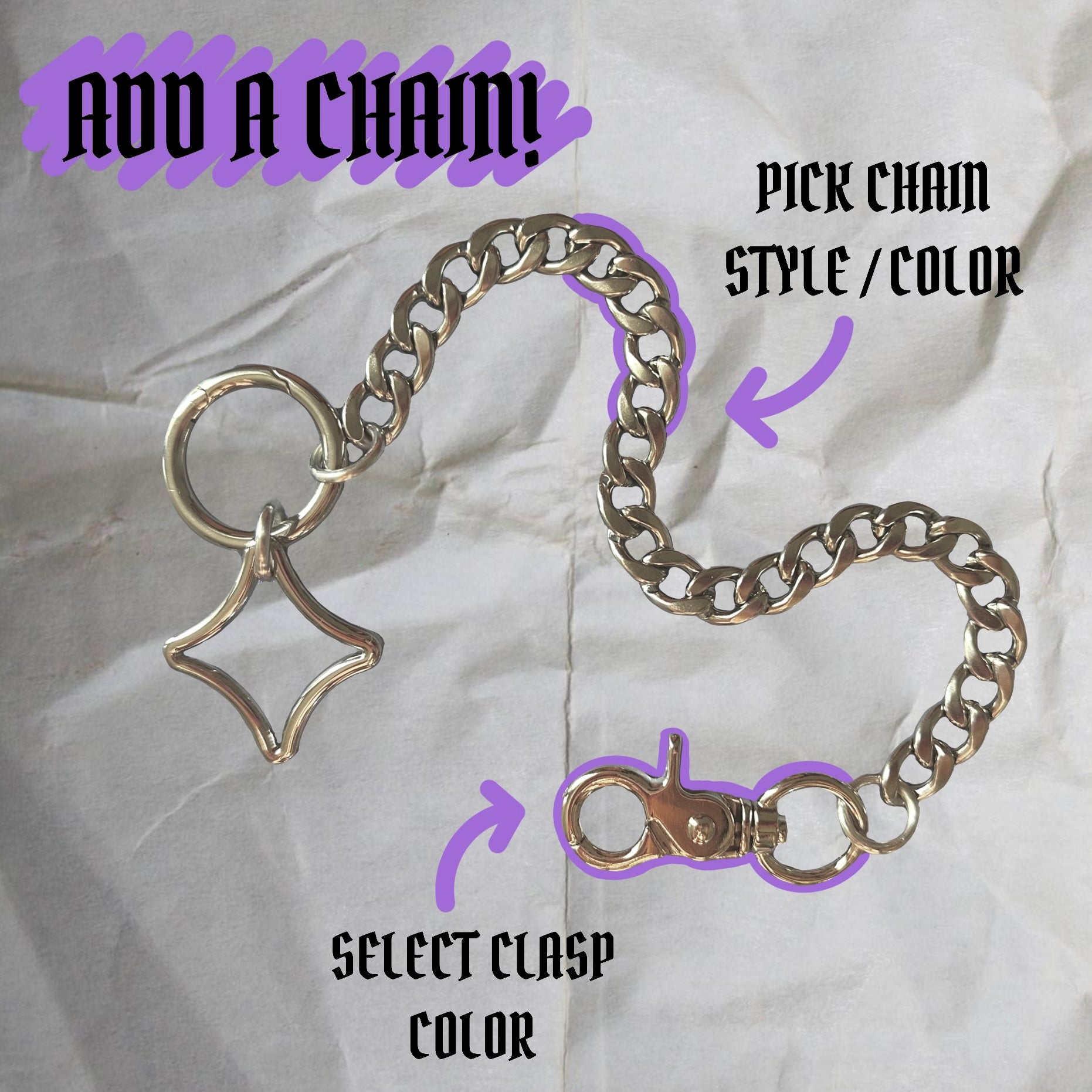 Build Your Own Boot Charms/Chains - LunePrint